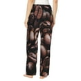 thumbnail image 3 of Balery Coffee Bean print Women's Pajama Pants,Ultra Lightweight Pjs,Lounge Pant-Medium, 3 of 9