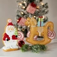 thumbnail image 2 of Northlight 7" Standing Santa Gingerbread Cookie with Christmas Tree Tabletop Decor, 2 of 8