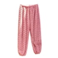 thumbnail image 7 of Diufon Fleece Sleep Pants for Women Elastic Waist Fall Winter Thickened Warm Pajama Pants Plush Cozy Homewear Bottoms, 7 of 7