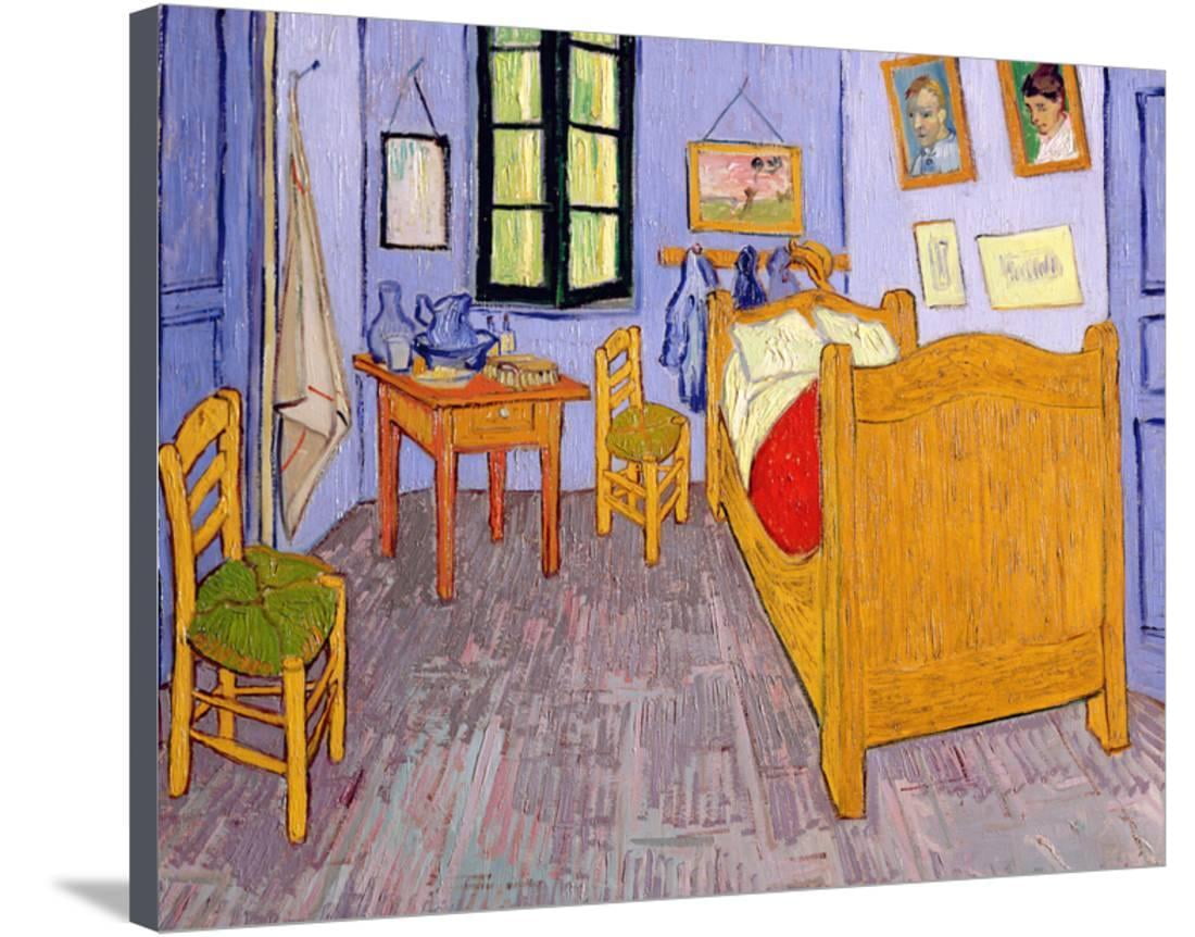 Van Gogh's Bedroom at Arles, 1889 Stretched Canvas Print Wall Art By