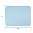 thumbnail image 6 of Dish Drying Mat, Absorbent Microfiber Kitchen Mat with Lanyard Design, Stone Drying Mat for Kitchen Counter Blue 19.7*15.0 inch, 6 of 6