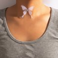 thumbnail image 1 of Adorno para el cuello Disco Tul Mariposa Collar de cadena de clavícula femenina Joyería corta Collar de banda para el cuello Wmkox8yii fajkfhkj4922, 1 of 6