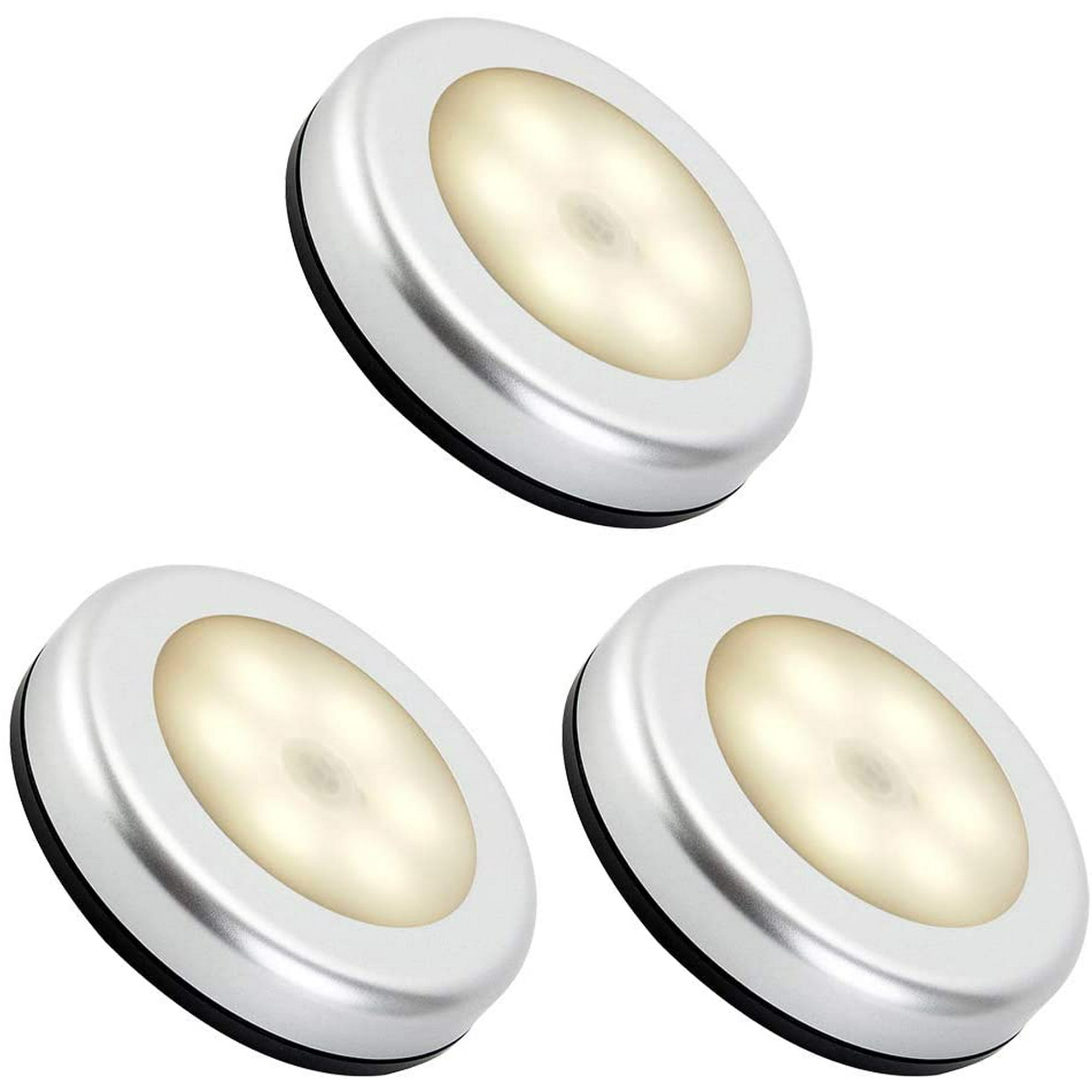 Lampe Détecteur De Mouvement à Pile Veilleuse detecteur de mouvement intérieur,lampe led detecteur de mouvement pile pour escaliers, Eclairage LED Placard Armoire Couloir chambre enfant Auto ON / OFF 3M Adhésif (3pcs,blanche chaude) | Walmart Canada