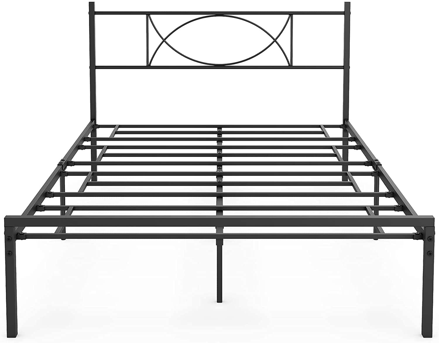 All Sizes Platform Steel Bed Frame No Box Spring Needed Foundation Mattress New 