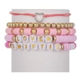thumbnail image 1 of Soporte Concierto Taylor 1989 Pulsera Letras Rosa Arcilla Suave Conjunto Pulseras SWIFTIE Con Cara (Estilo A) [ZJ11328], 1 of 9