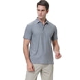 thumbnail image 2 of Damipow Men's Golf Shirts for Men | Short Sleeve Performance Polo Shirts for Men | Quick Dry Fit | Moisture Wicking |Sizes S-3XL, 2 of 6