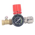 thumbnail image 3 of Kit regulador de compresor de aire con manómetro, válvula de 4 vías, 0-180 PSI, estilo europeo, para herramientas neumáticas, 3/8 pulg. NPT, 3 of 14
