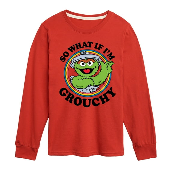 Sesame Street - So What If Im Grouchy - Toddler and Youth Long Sleeve T-Shirt