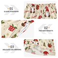 thumbnail image 3 of Women's Silk Pajama Shorts Christmas Holly Gnome Snowflake Pajama Shorts Women's Casual Pajama Shorts with Pockets, 3 of 6