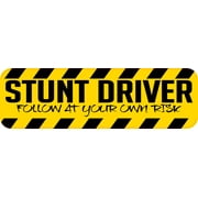 10in x 3in Stunt Driver Vinyl Sticker