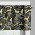thumbnail image 5 of Ambesonne Christmas Valance & Curtain, Oriental Deer, 55"x45", Yellow White Black, 5 of 6