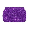 thumbnail image 2 of Disketp Purple Glitter Estuche de Lápices de Doble Capa con Tapa Abatible y Cremallera, Organizador Escolar para Adolescentes y Adultos, 2 of 7