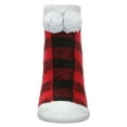 thumbnail image 3 of MeMoi Women's Buffalo Plaid Buttersoft Plush Lined Low Cut Socks - Mens - Male, 3 of 3