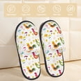 thumbnail image 2 of Fotbe Chickens A Pantuflas Peludas para Mujer con Estampado, Zapatillas de Peluche, Zapatos de Invierno para Casa, Uso Interior y Exterior-Medium, 2 of 8