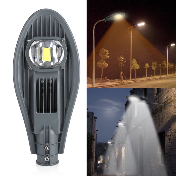 WALFRONT Lampe de Rue à LED pour Jardin Extérieur Lampe de Cour Éclairage de Portail AC 85-265V, Lampe de Rue LED, Lumière de Jardin Extérieure