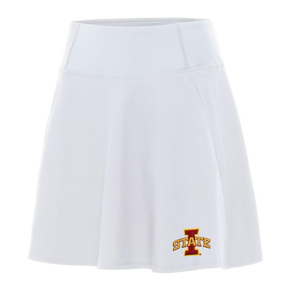 Women's Antigua White Iowa State Cyclones Chip Skort