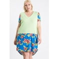 thumbnail image 3 of Short Sleeve Floral Blocked Midi Dress With Front Pocket, 3 of 7