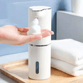 thumbnail image 3 of QUETO Foaming Soap Dispenser, 300ml Automatic Touchless Soap Dispenser Refillable Hands Free Soap Dispenser for Kitchen, Bathroom, 3 of 5