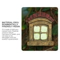 thumbnail image 3 of Creative Retro Fairy Resin Tree Decorations Windows Home Windows and Doors Tree Yard Art Interesting Garden Sculpture Fairy Elf Tree House, 3 of 9