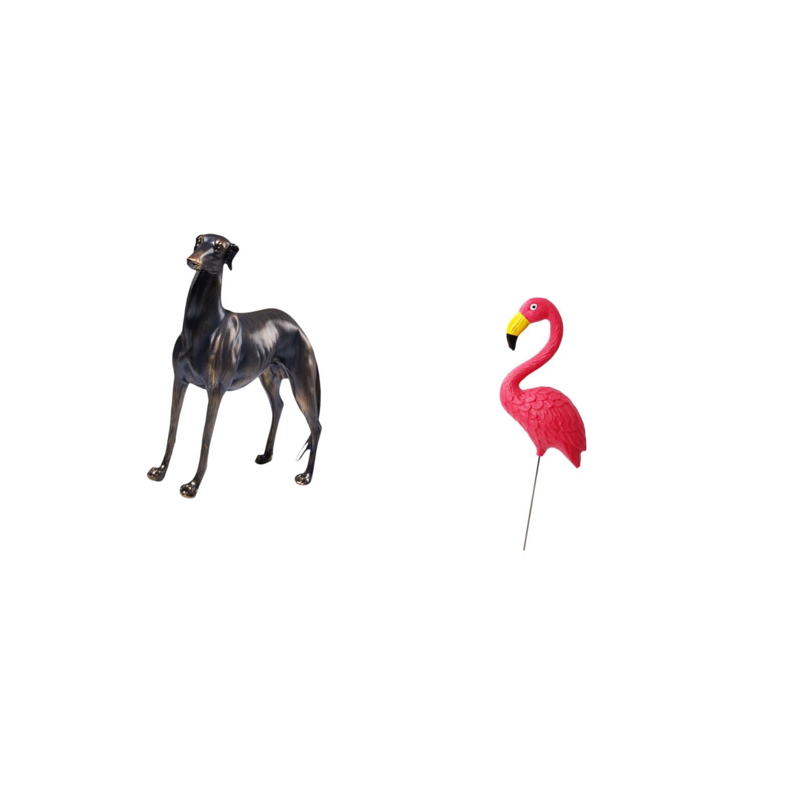 CoudarTitie Bird Resin Animal Figurine Sculpture for Home Decor Table Centerpiece Desk Figure Living Room Hotel Christmas Yard Art Ornament Fairy Garden Accessories Flamingo Stake Holiday Spring