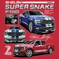 thumbnail image 3 of Ford Shelby Super Snake F-150 Men's V-Neck T-shirt Pickup Truck 4x4 Off-Road V8, 3 of 7
