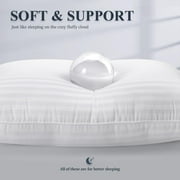 Eurotex Gel Infused Foam Bed Pillows - Gel Cooling Pillow for Back, (Size 12x20 PK-2)