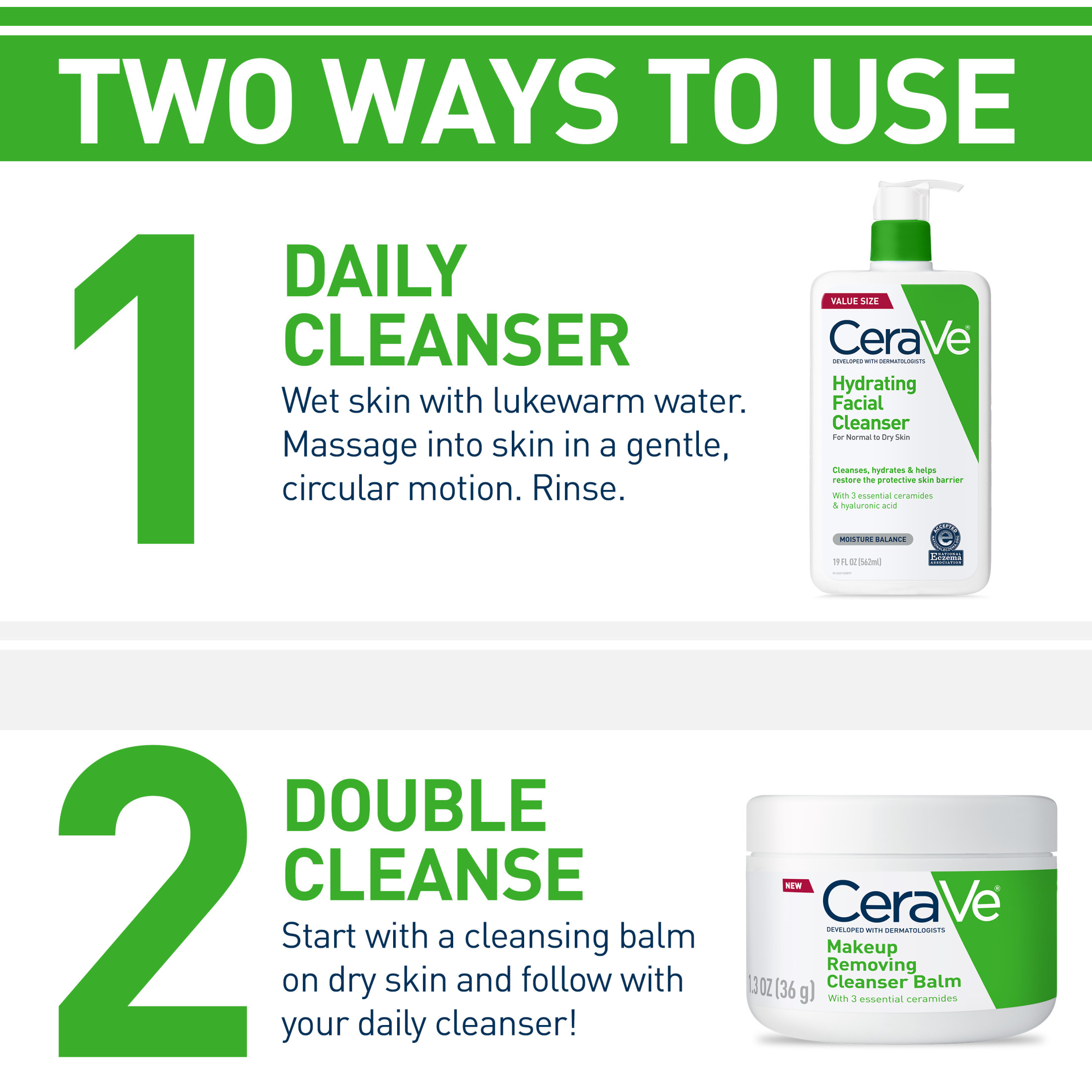 CeraVe Hydrating Facial Cleanser, 16 fl oz photo 3