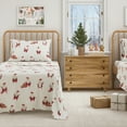 thumbnail image 5 of Great Bay Home Christmas Flannel Sheet Set - 100% Turkish Cotton - Double Brushed - California King, Jolly Santa, 5 of 6