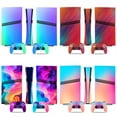thumbnail image 2 of Full Body Vinyl Skin Decal for PS5 Pro Console and Controllers, Anti-Scratch Protective Sticker Cover, Gradient Design Faceplate Wrap Kit Compatible with PlayStation 5 Pro-0224-Disc Edition, 2 of 2