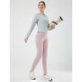 thumbnail image 3 of BALEAF Women's Fleece Lined Leggings, High Waisted Light Purple XL, 3 of 6