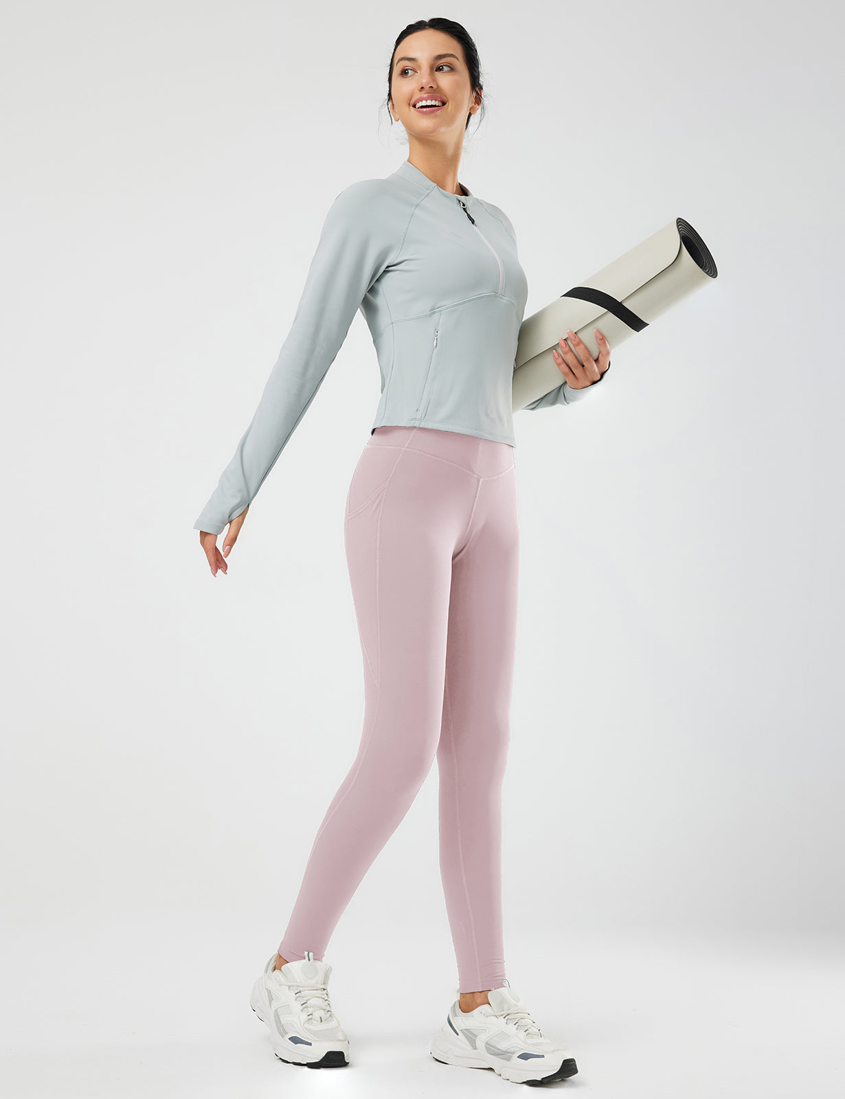 Baleaf Women's Fleece Lined High Waist Leggings photo 3