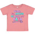 thumbnail image 3 of Inktastic Yeah I'd Rather Be with My Yaya in Pink Blue and Purple Boys or Girls Baby T-Shirt, 3 of 5