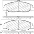 thumbnail image 2 of Centric 105.1332 Posi-Quiet Ceramic Brake Pad with Shims, 2 of 4