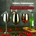 thumbnail image 3 of Copas de vino de acero inoxidable de 14 oz, copa de vino de metal irrompible, única, 3 of 8