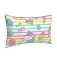 thumbnail image 2 of Naloa Cute Unicorn Pillowcase, Throw Pillowcase, Wrinkle-Free, Stain-Resistant with Hidden Zipper for Bedroom Sofa - 20"x30", 2 of 9
