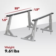 Yakima 55 Inch Lightweight Aluminum HD Crossbar, Black (Set of 2)