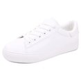 thumbnail image 4 of Zapatos blancos de mujer para primavera y otoño, zapatos de mujer para estudiantes, zapatos planos de moda, zapatillas deportivas casuales para primavera y otoño que combinan con todo, 4 of 4