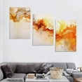 thumbnail image 4 of ONETECH Canvas Wall Art Abstract Artwork for Wall Clouds Modern Wall Art Decor - Waterproof Orange Abstract Wall Art Poster Art for Living Room, Bedroom, Home and Office Wall Decor 12''x16''X3 Panel, 4 of 4