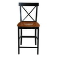 XBack CounterHeight Stool, 24", Multiple Finishes