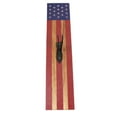 thumbnail image 2 of European Deer Mount Plaque Prey Display Rack Wooden Background Stars and Stripes Patterns Home Decor  A, 2 of 6