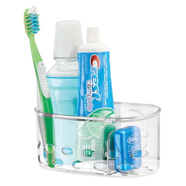 Mainstays Clear Suction Bath Caddy