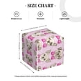 thumbnail image 4 of Gukieu Cute puppy Print Leather Tissue Box, PVC Waterproof Velcro Opening and Closing Square Tissue Box Holder, Suitable for Home and Office Decoration, 4 of 7