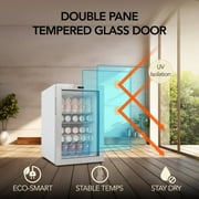 Whynter 90 Can Stainless Steel Beverage Refrigerator with Lock, 2.5 Cu. Ft. BR-091WS