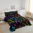 thumbnail image 2 of YST Ski Comforter Set Snowflake Winter Ski Theme Bedding Set, King Size (3 Count), 2 of 5