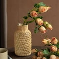 thumbnail image 2 of YFGEFTR Burnt Burgundy Artificial Roses Flowers Fake Silk Roses Flower with Long Stem for Wedding Decorations Table Centerpieces Flower Arrangement Home Decor, 2 of 8
