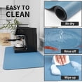 thumbnail image 4 of Coffee Mat - Absorbent Hide Stain Rubber Backed Dish Drying Mat for Kitchen Counter - Bar Mats for Countertops Fit Under Coffee Maker Espresso Machine, 4 of 5