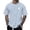 Light Blue, variant on Black T Shirts for Men Short/long Sleeve Big and Tall Plus Size Tees Comfy Solid Color Boat Neck Summer Outdoor Basic Activewear