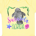 thumbnail image 4 of Inktastic Sarasota Florida Cute Swimming Manatee Boys or Girls Baby Bodysuit, 4 of 5