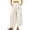Beige -BO16, variant on Cotton Linen Pant for Womens Wide Leg Palazzo Pants Elastic High Waist Comfy Polka Dot Trousers with Pockets Navy S