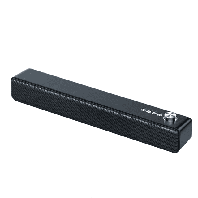 Barra de sonido portátil para ordenador, altavoces con cable auxiliar, inalámbricos, Bluetooth, sistema de cine en casa para PC/TV, sonido envolvente estéreo 4D